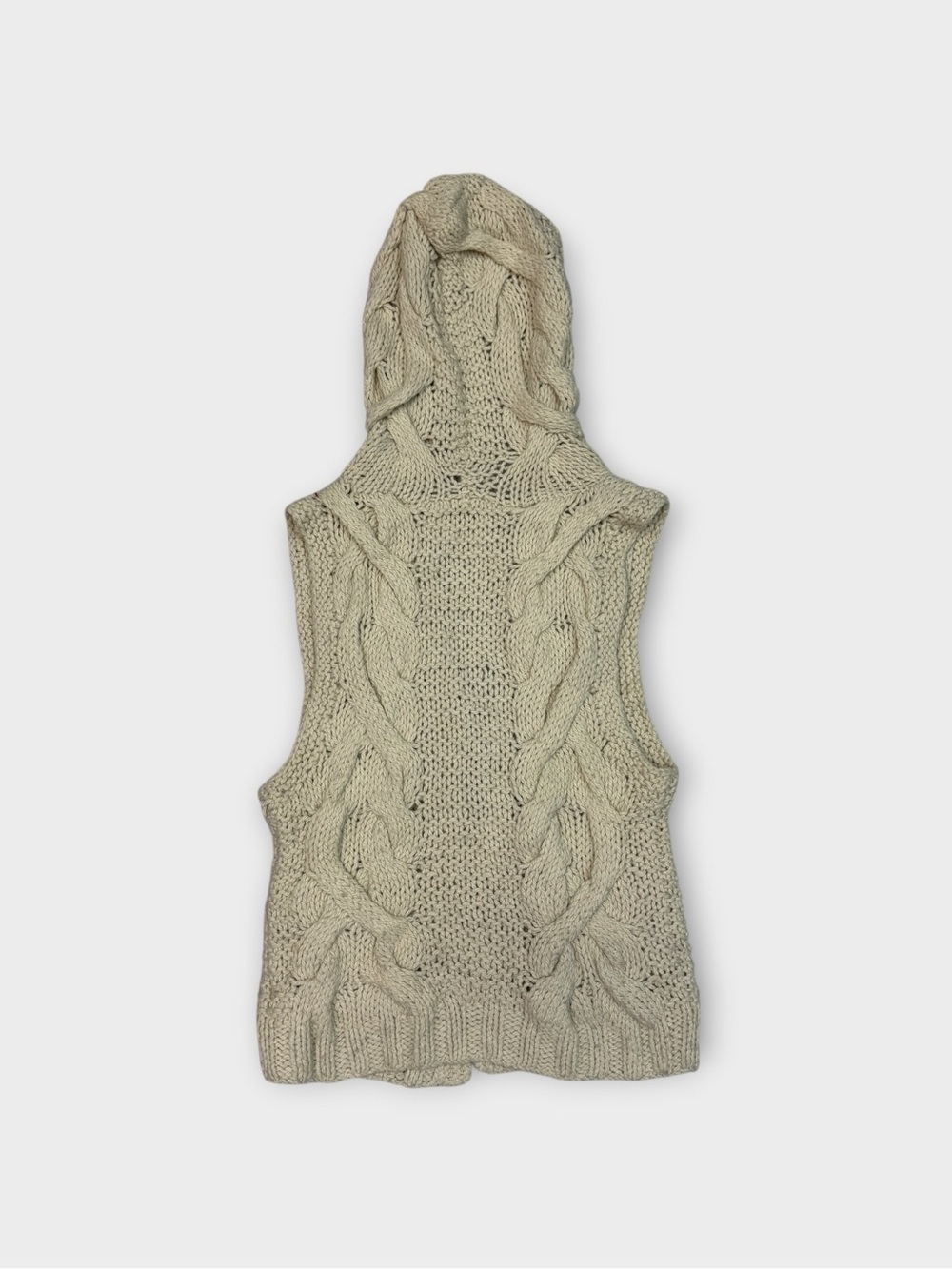 Free People Cable Knit Hooded Vest - Picture 2 of 7
